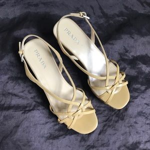 Authentic Prada Strappy Platform Sandals